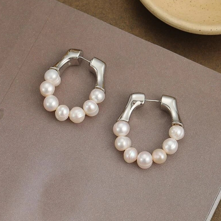 Carmiora - Modische Beads Metall-Ohrringe