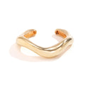 Armreif für Damen – Designer-Armreif mit dicker Struktur in Gold und Silber
