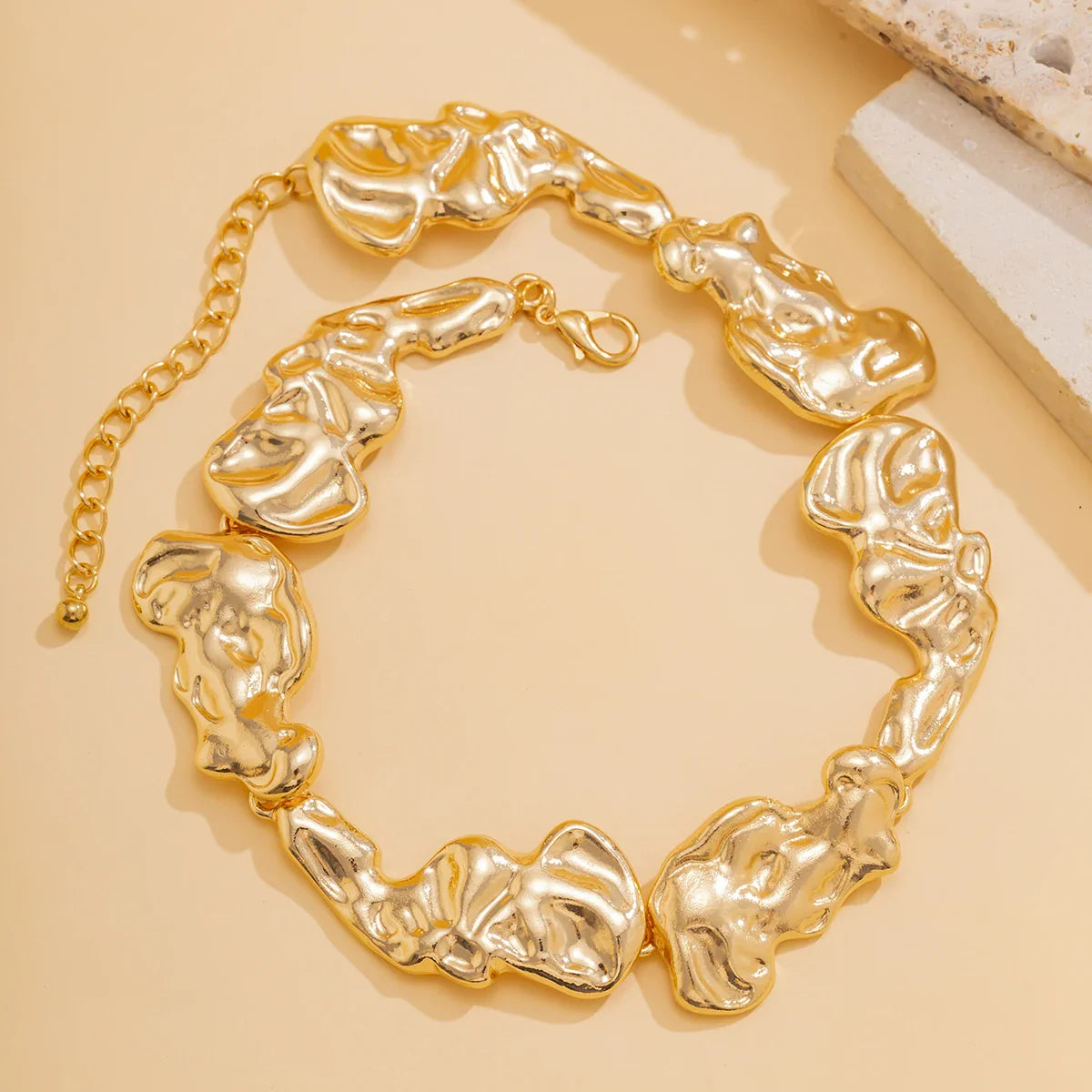 Chunky Choker - Fashion Statement Luxus Halskette in Gold & Silber