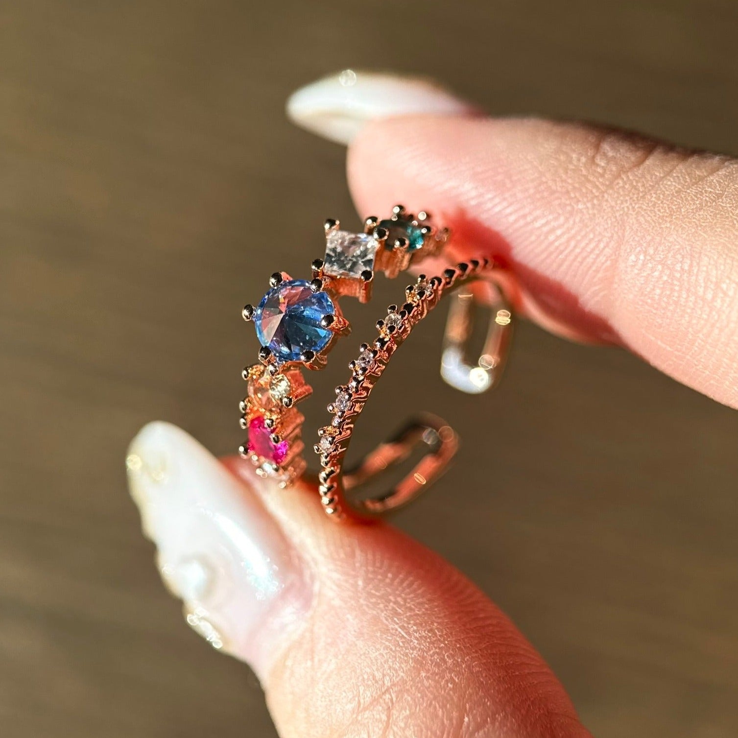 Blauer Traumring - Maia