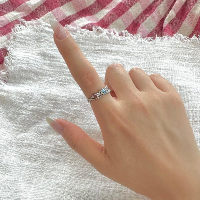 Blauer Edelsteinring - Mila