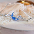 Blaues Mondarmband
