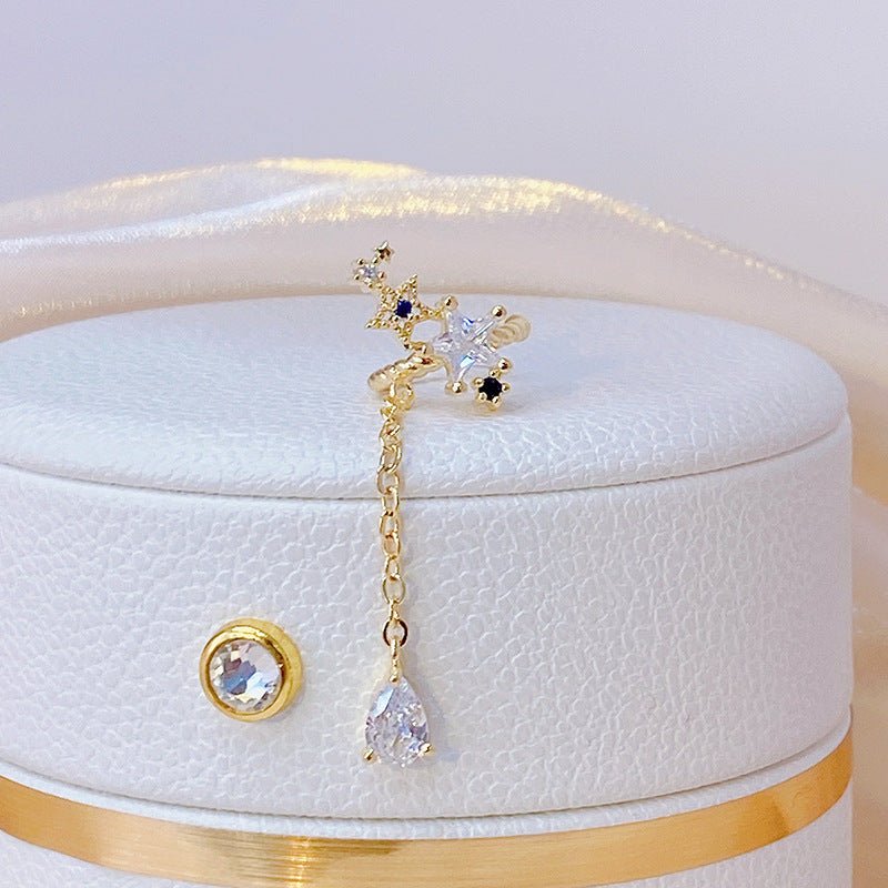 Ohrklemmen mit blauen Sternen