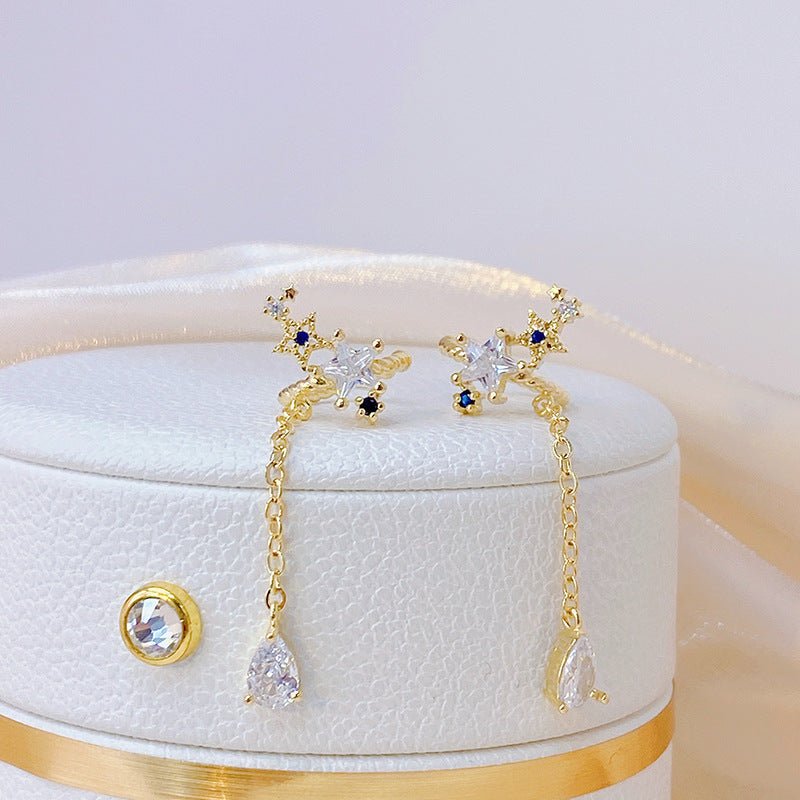 Ohrklemmen mit blauen Sternen