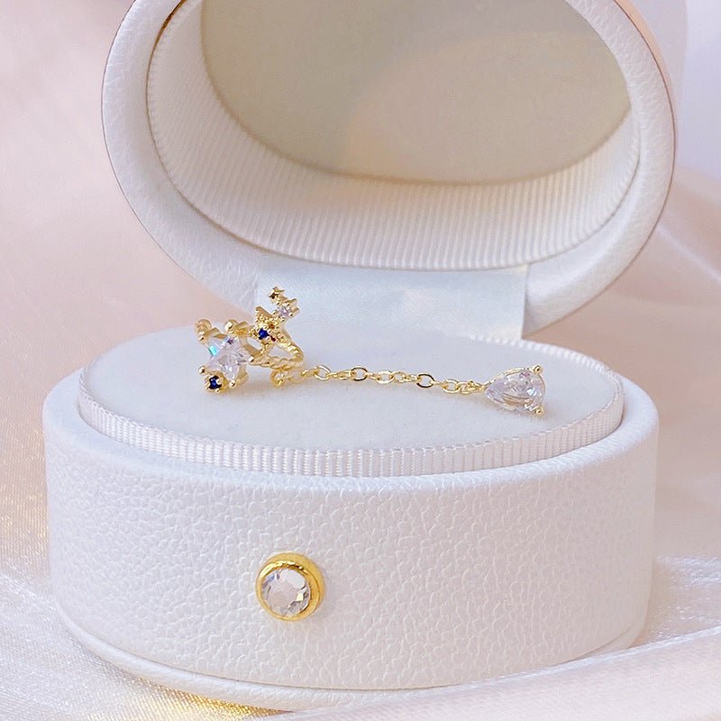 Ohrklemmen mit blauen Sternen