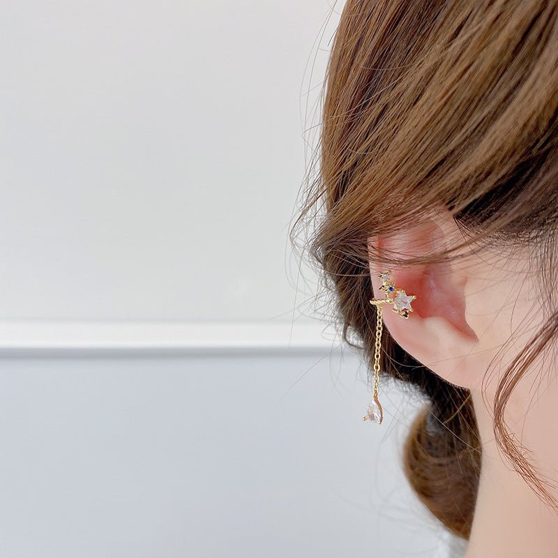 Ohrklemmen mit blauen Sternen