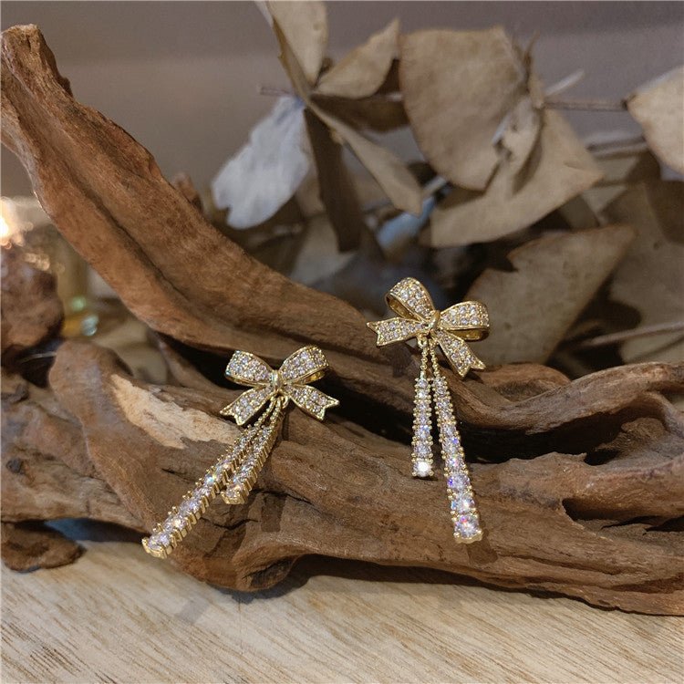 Schleifenohrringe (massives Silber)