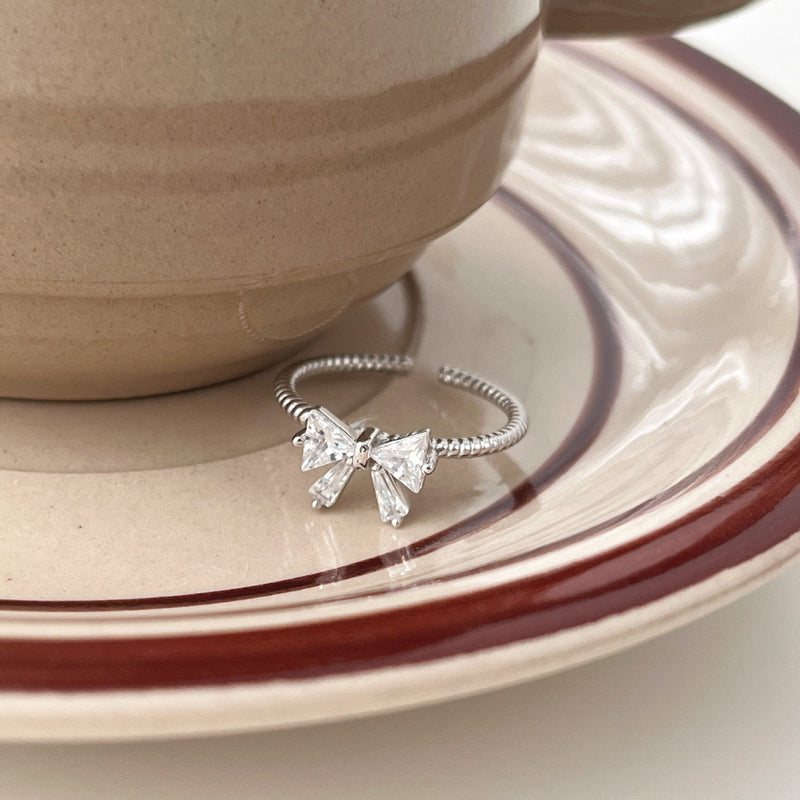 Schleifenring (massives Silber) - Jenna