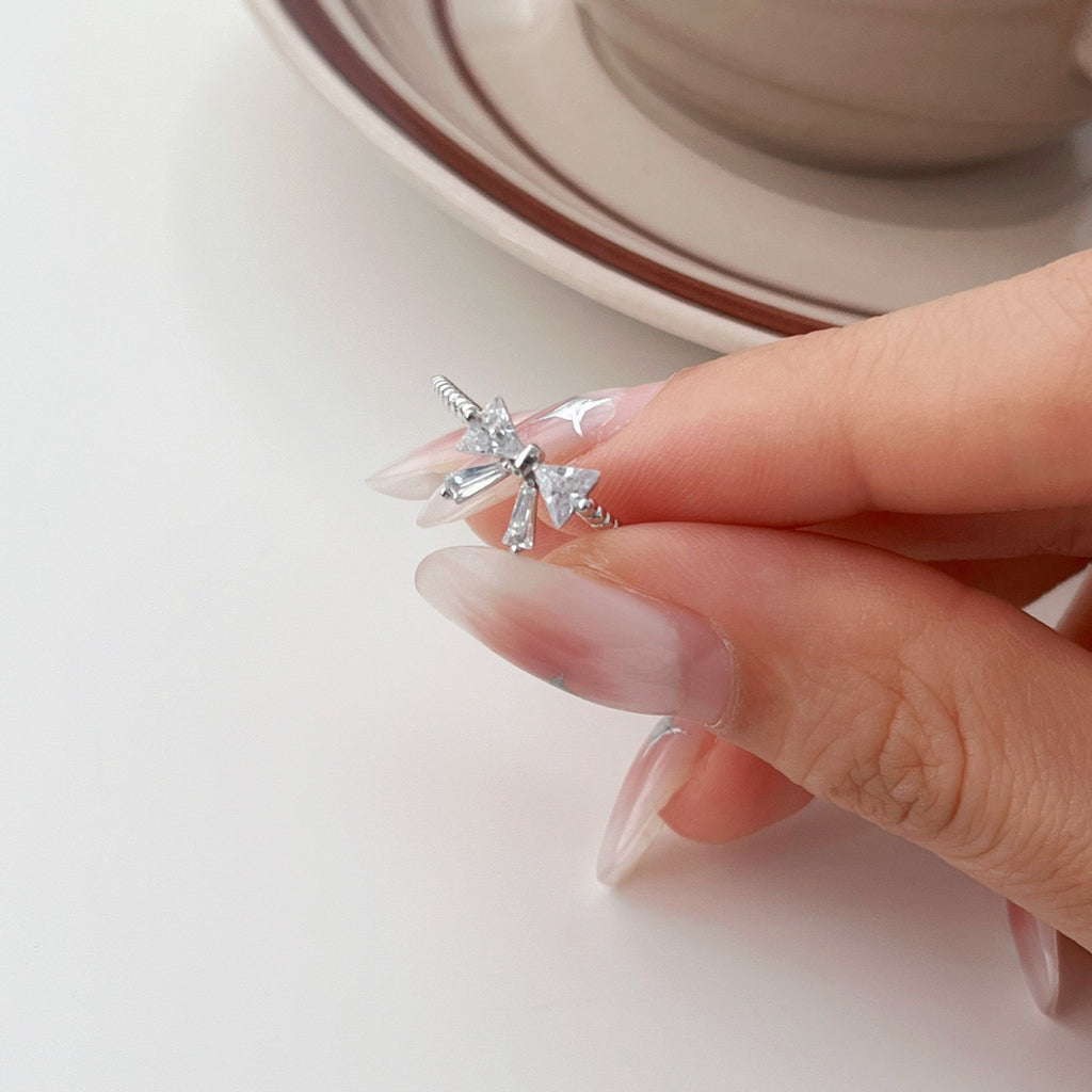 Schleifenring (massives Silber) - Jenna