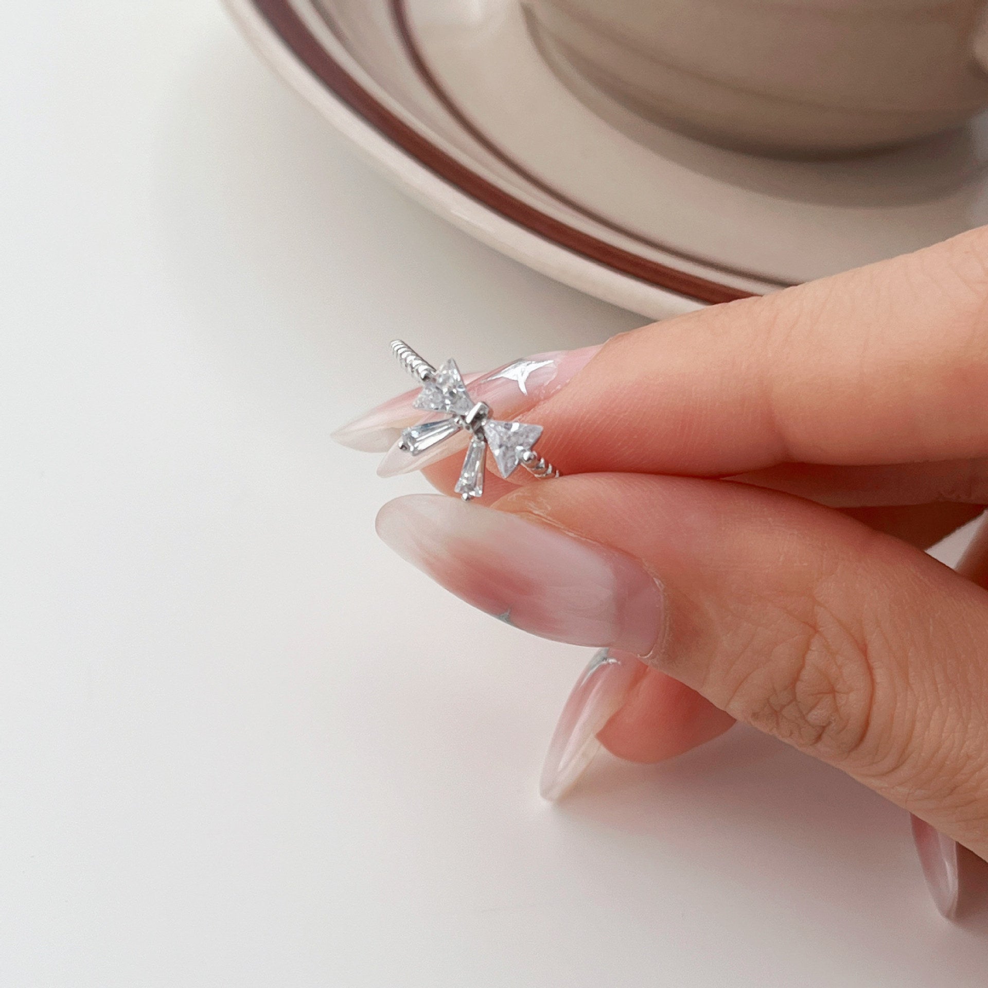 Schleifenring (massives Silber) - Jenna