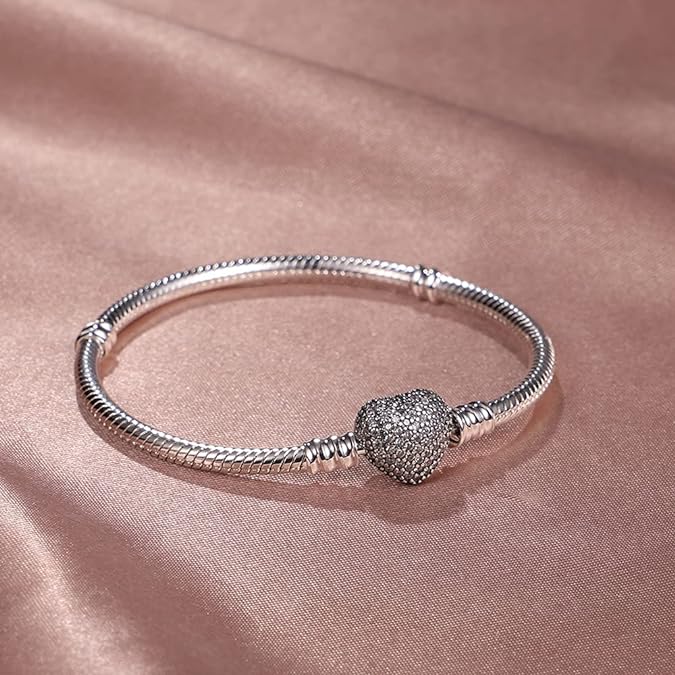 Chavri - Liebesschloss Schlangenketten-Armband