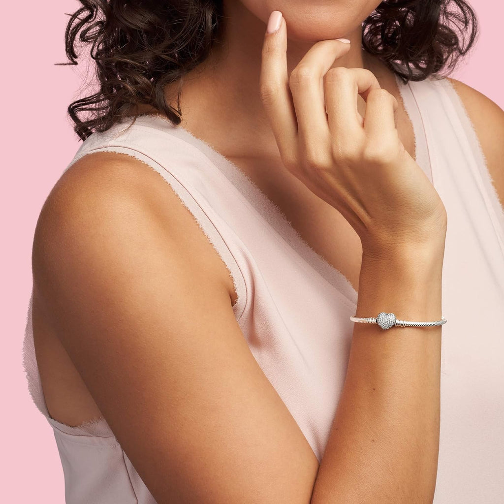 Carmiora - Liebesschloss Schlangenketten-Armband