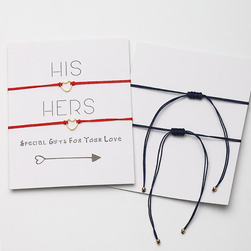 Verstellbare Strings of Fate-Paararmbänder