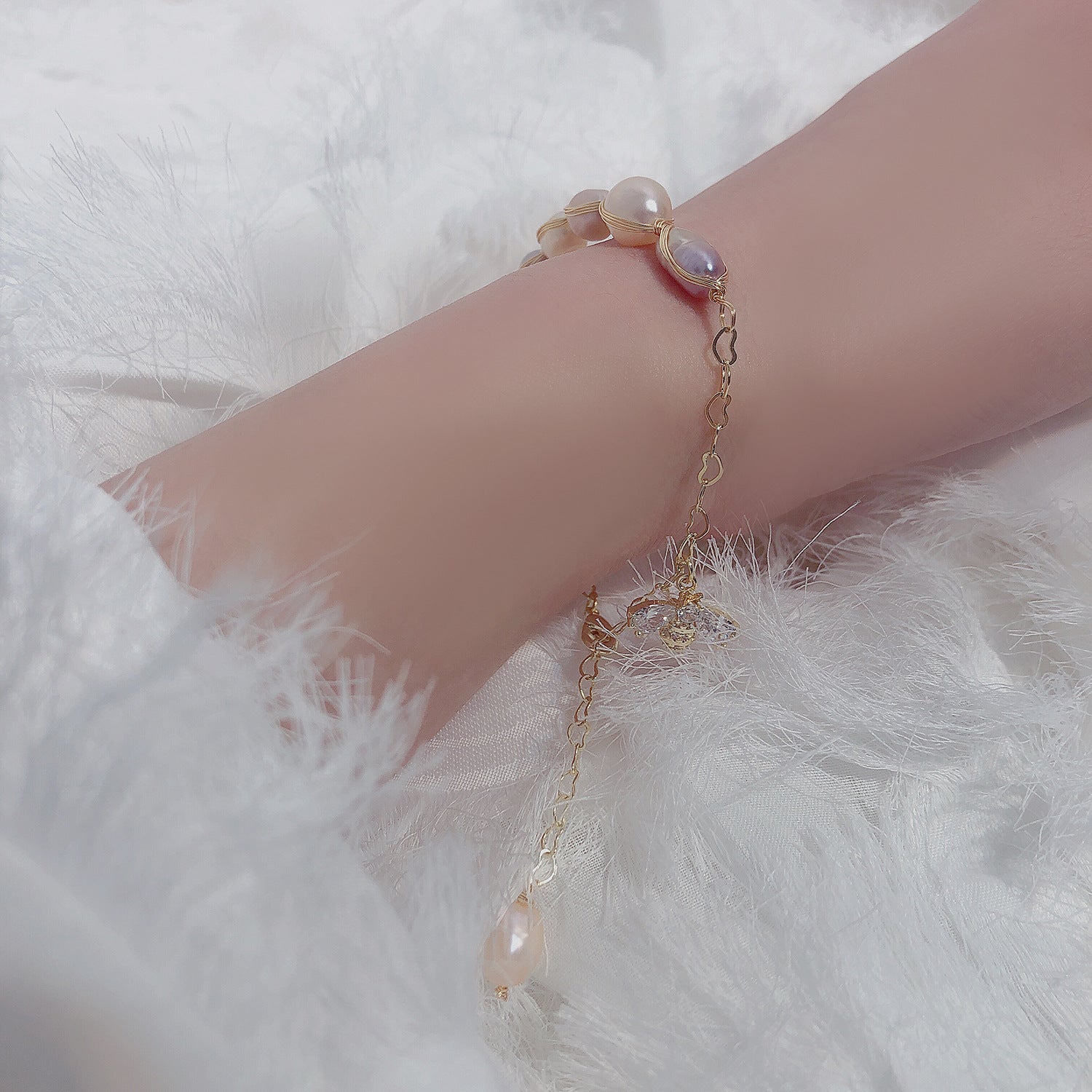 Hummel-Perlenarmband - Pamela