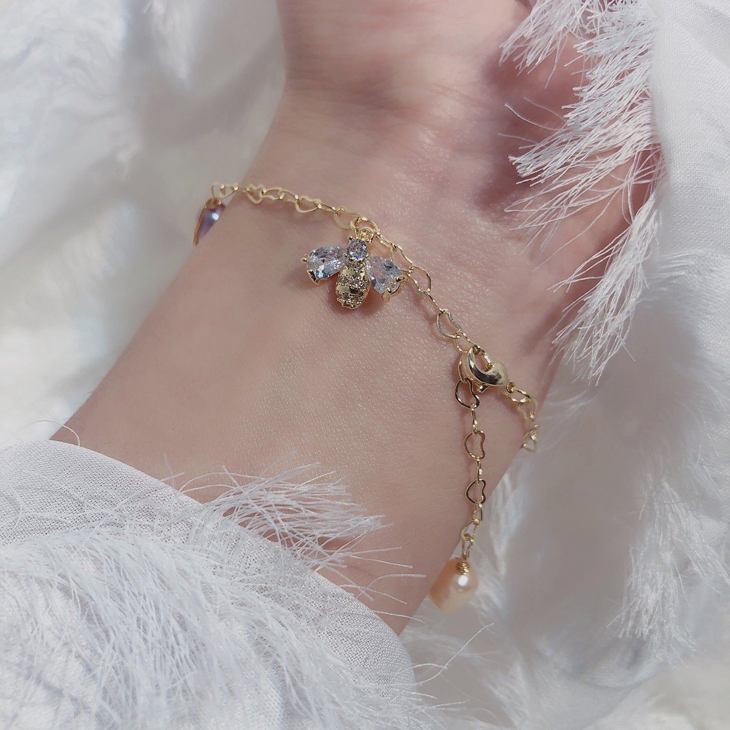 Hummel-Perlenarmband - Pamela