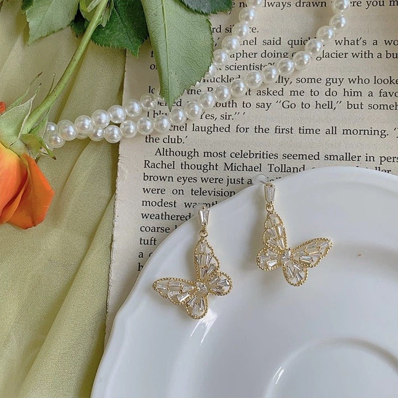 Schmetterlingsohrringe - Analena