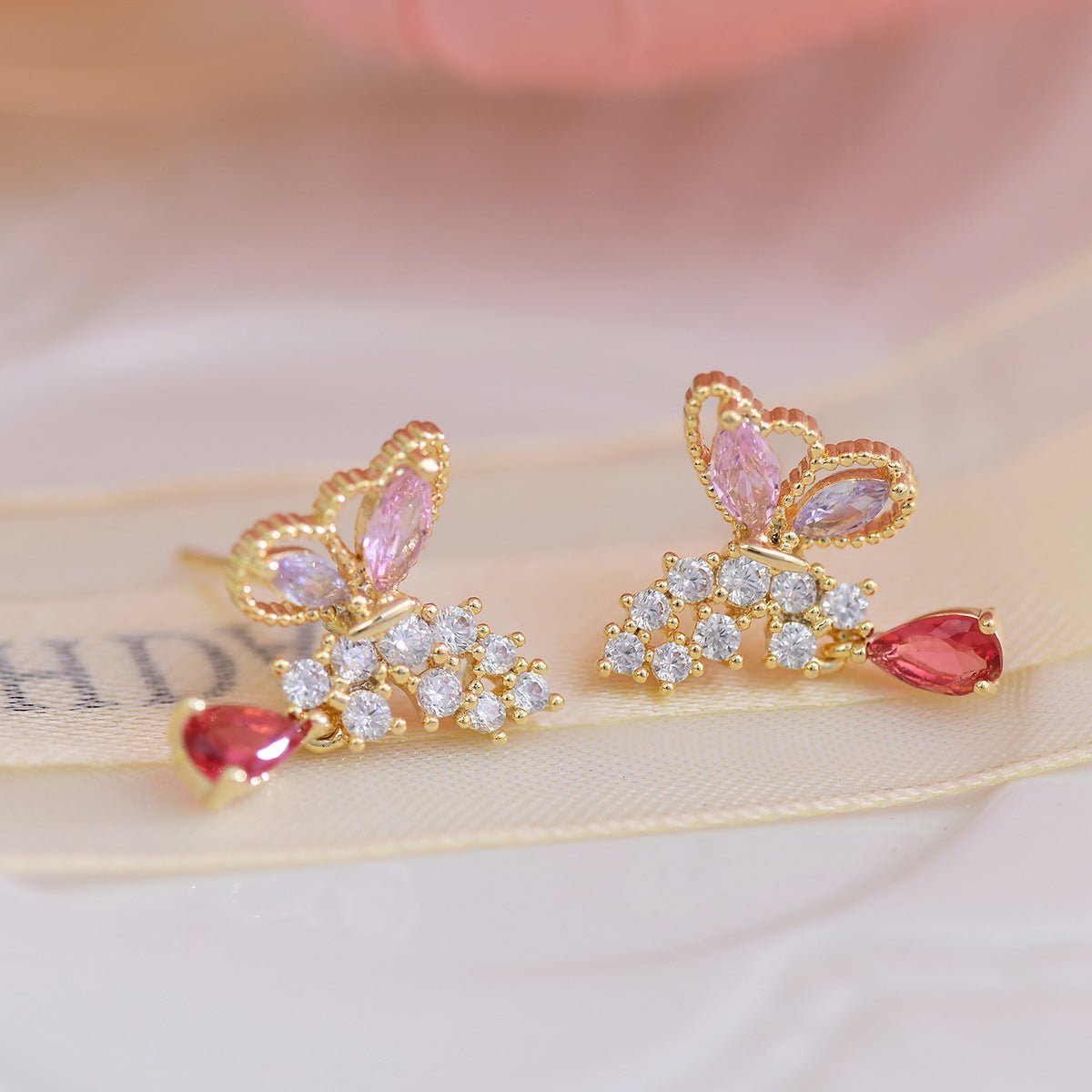 Schmetterlingsohrringe - Gillian