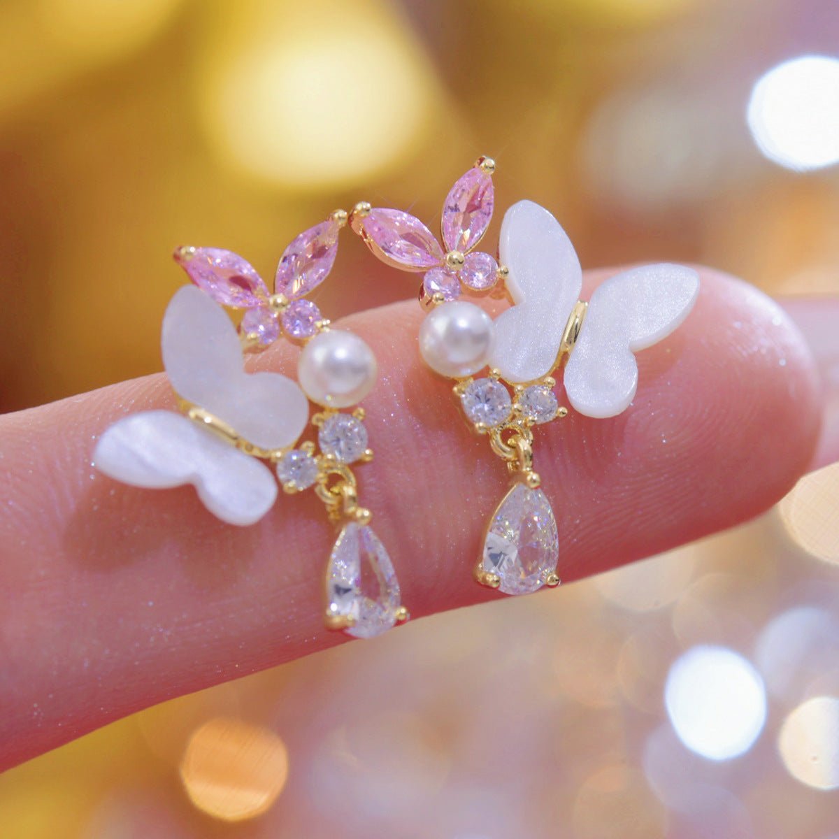 Schmetterlingsohrringe - Juliana