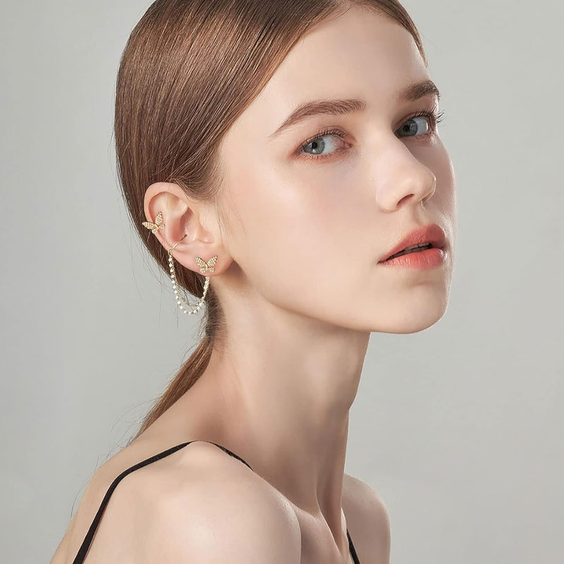 Chavri - Moderne Schmetterlingsohrringe