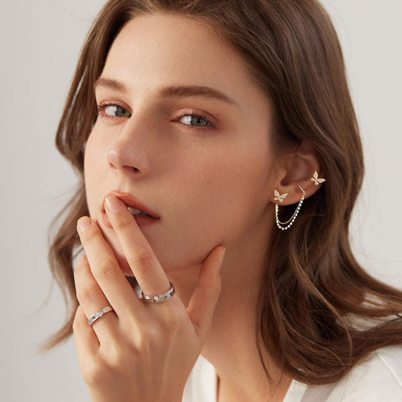 Chavri - Moderne Schmetterlingsohrringe