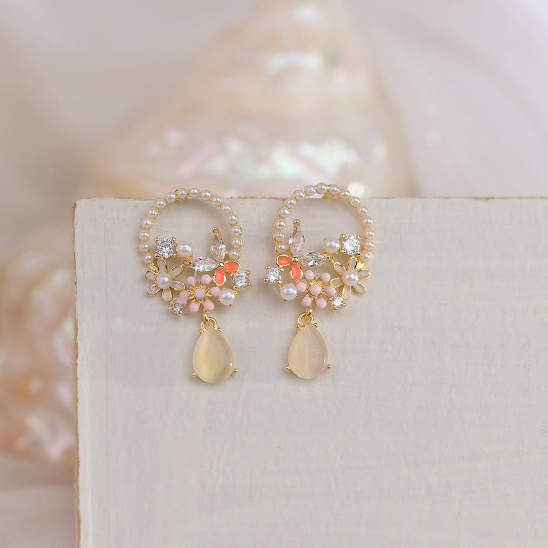 Schmetterlingsblumen-Ohrringe - Lyric