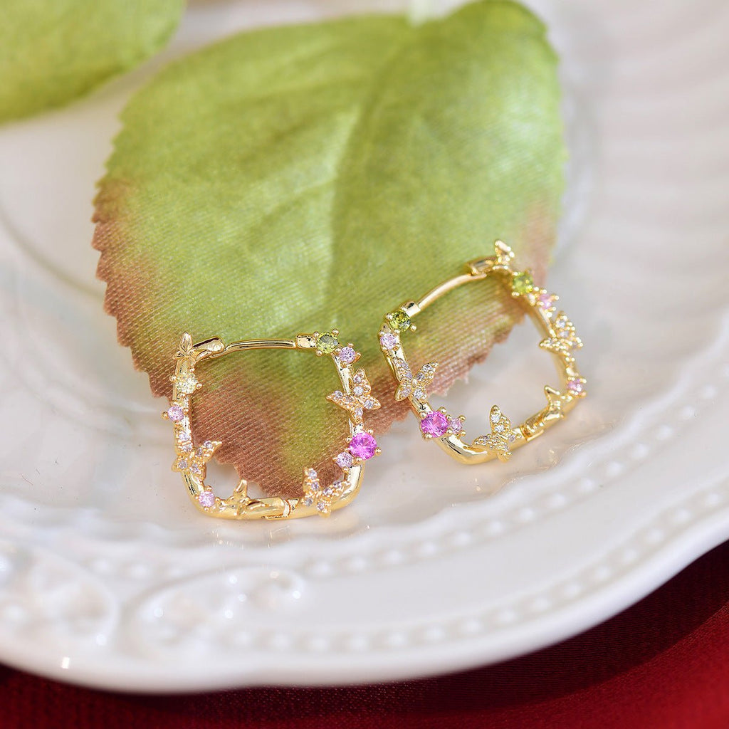 Schmetterling Creolen - Carrie