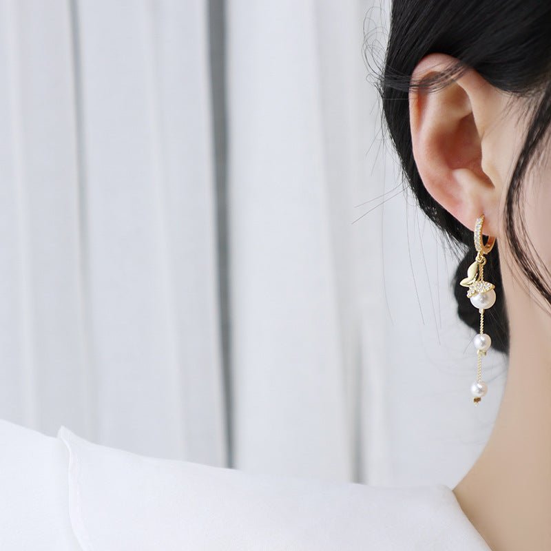 Schmetterling Huggie Ohrringe