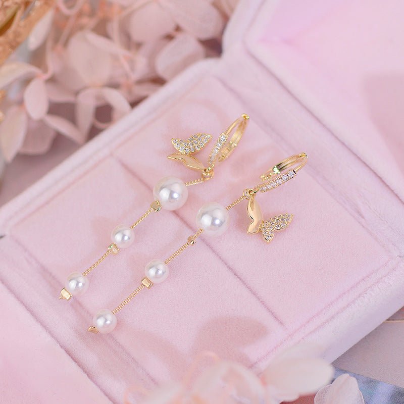 Schmetterling Huggie Ohrringe