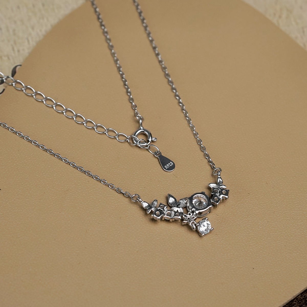 Schmetterlingskette (massives Silber) - Janice