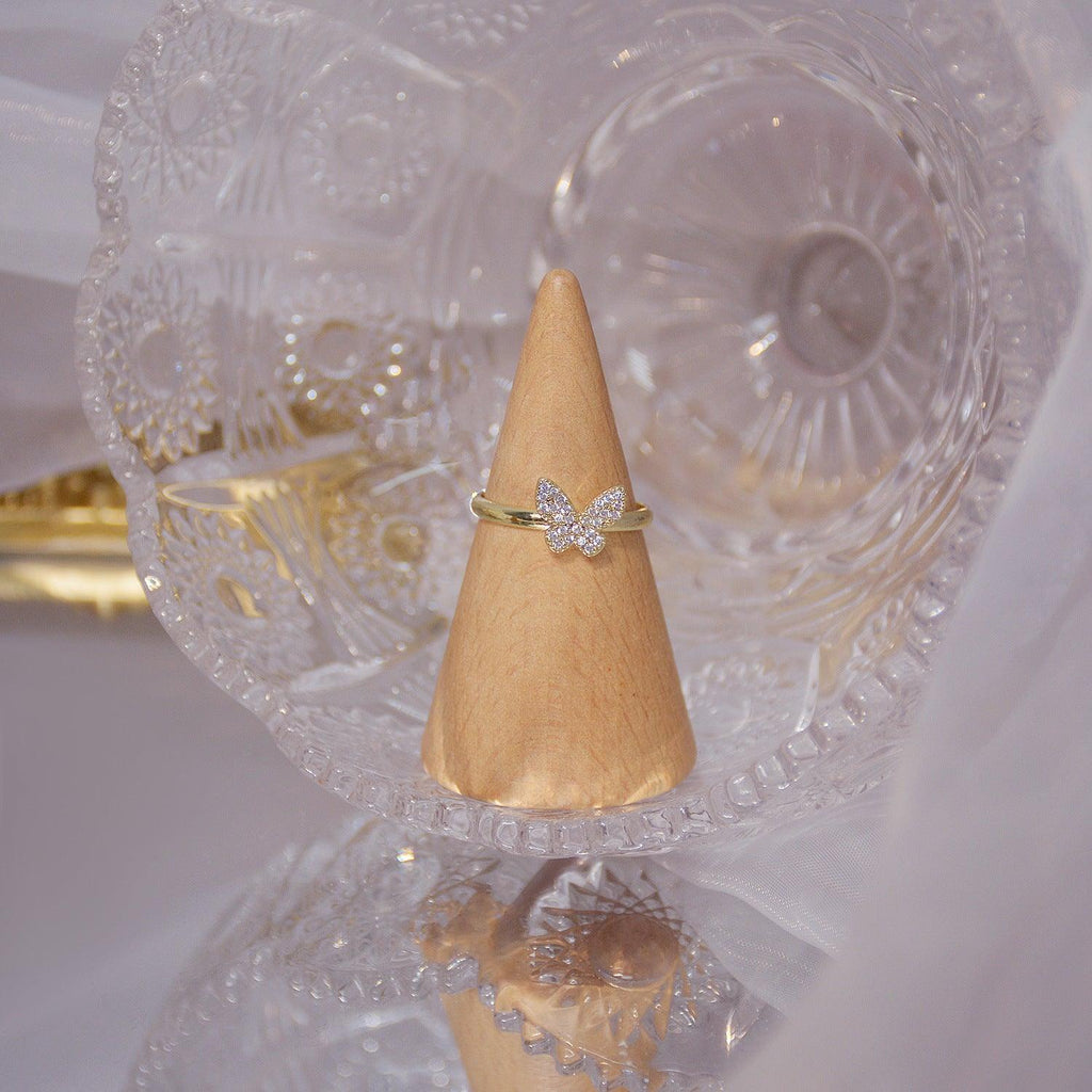 Goldener Schmetterlingsring