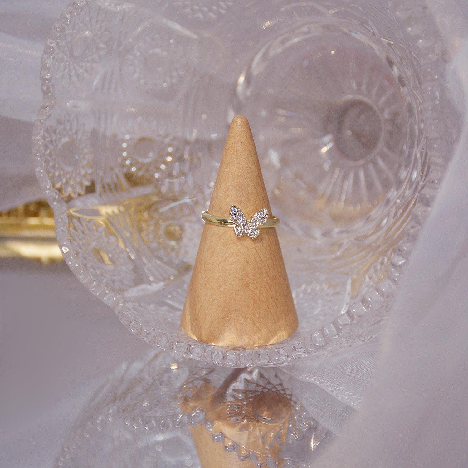 Goldener Schmetterlingsring