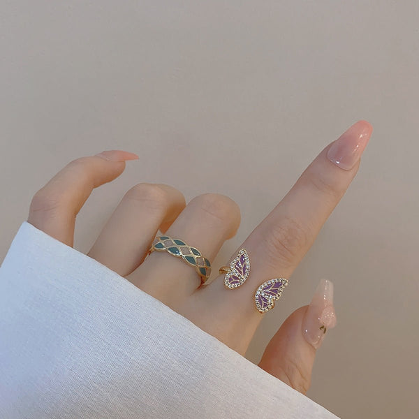 Schmetterlingsring-Set
