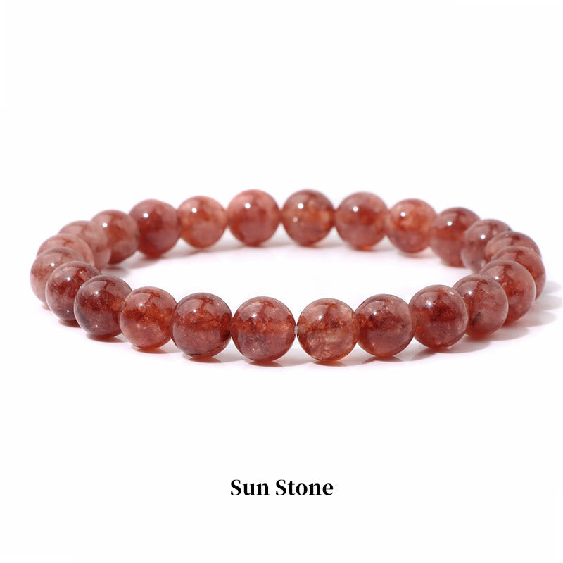Carmiora Naturstein-Quarz-Heilperlen-Armband