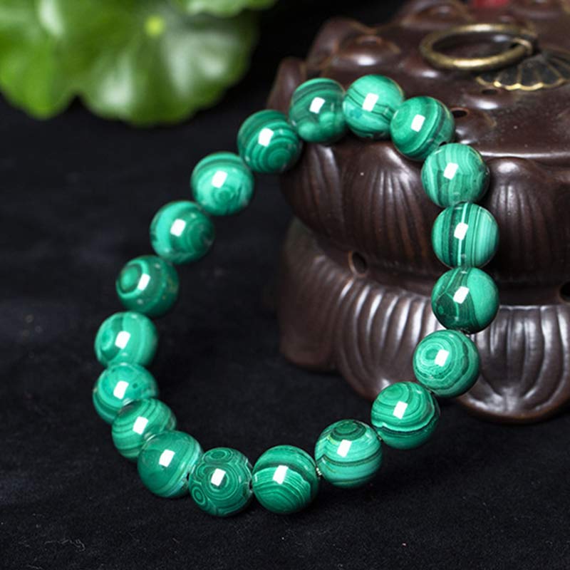 Carmiora natürliches Malachit-Schutz-Ruhe-Armband
