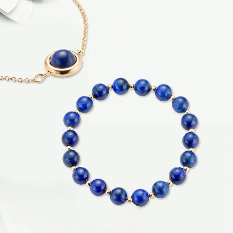 Carmiora Sun Stone Erdbeerquarz Kristall Positives Armband