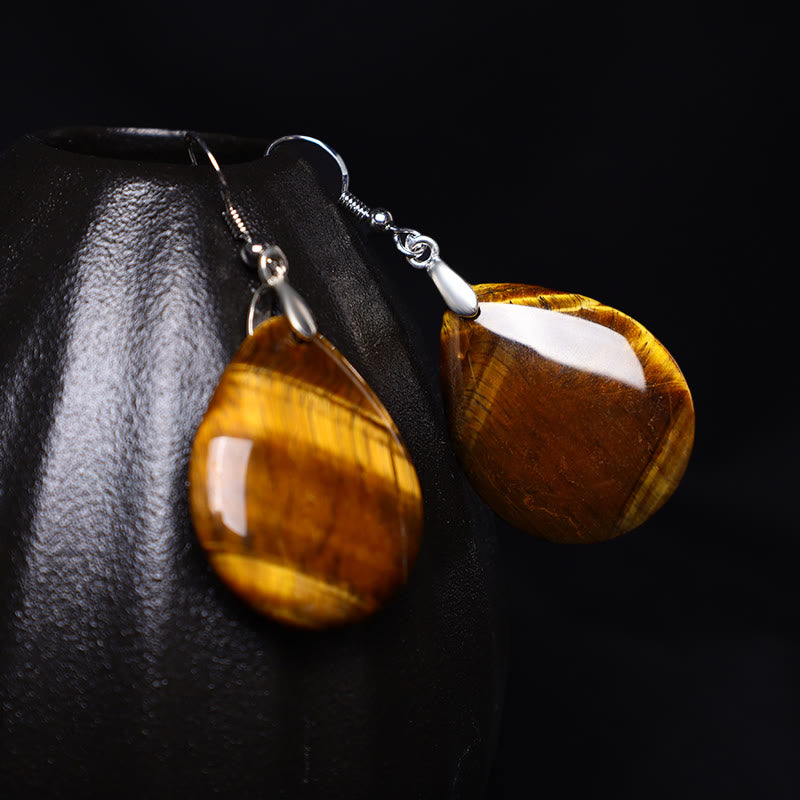 Carmiora natürliche Aventurin baumelnde heilende Tropfenohrringe