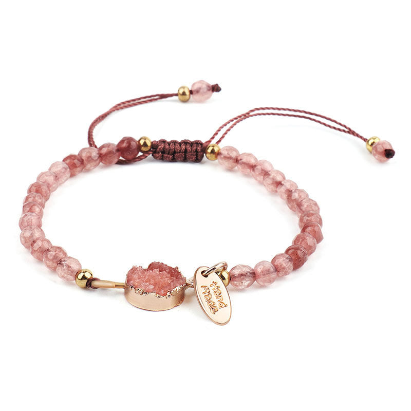Carmiora natürliches Kristall-Charm-Glücksheilungs-Armband