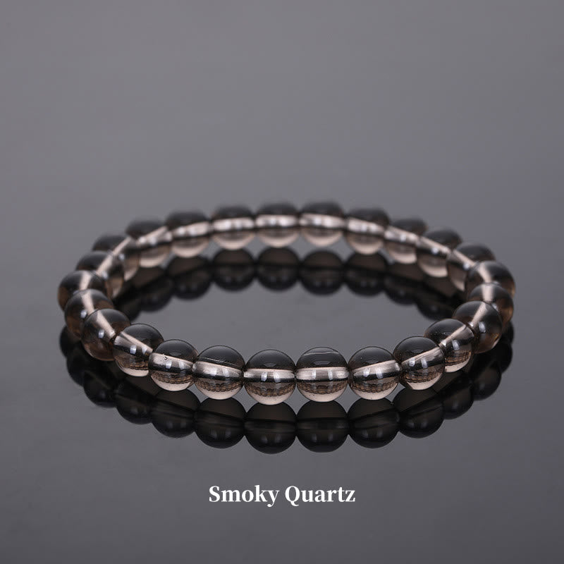 Carmiora Naturstein-Quarz-Heilperlen-Armband