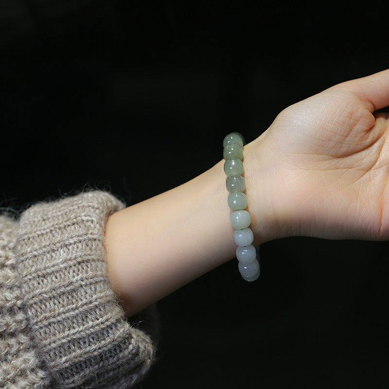 Carmiora Farbverlaufs-Jade-Glückssegen-Armband