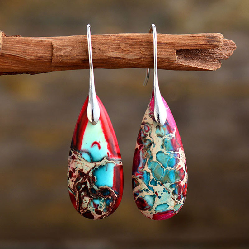 Carmiora Kaiserstein-Kristall-Glücksohrringe