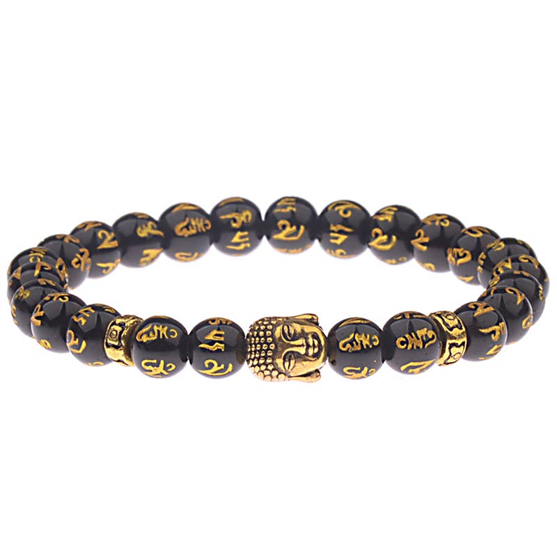 Carmiora tibetisches Buddha-Mantra-Amulett-Armband
