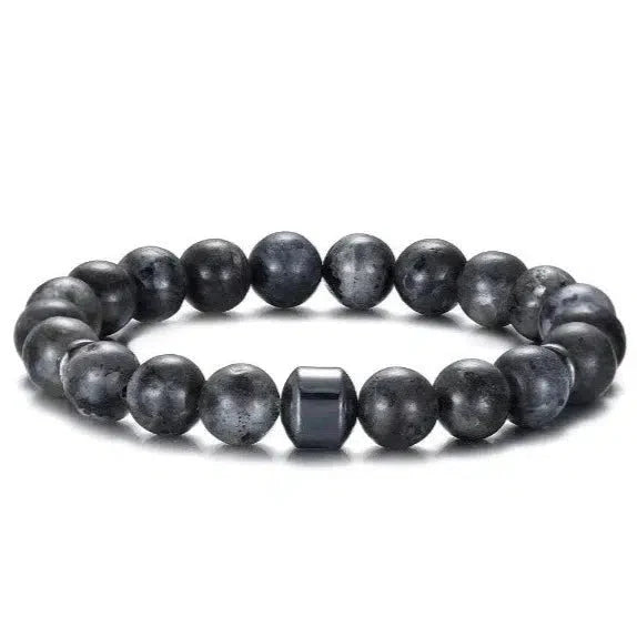 Celeste Natursteinarmband - Schwarzer Labradorit