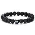 Celeste Natursteinarmband - Schwarzer Lavastein