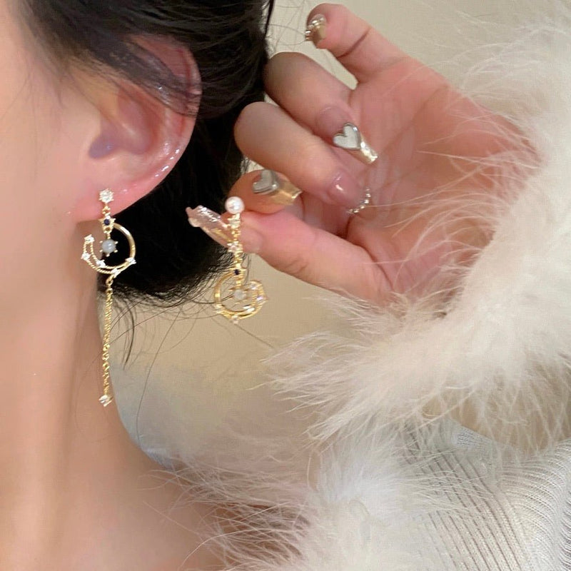 Himmlische Tropfenohrringe - Azurblau