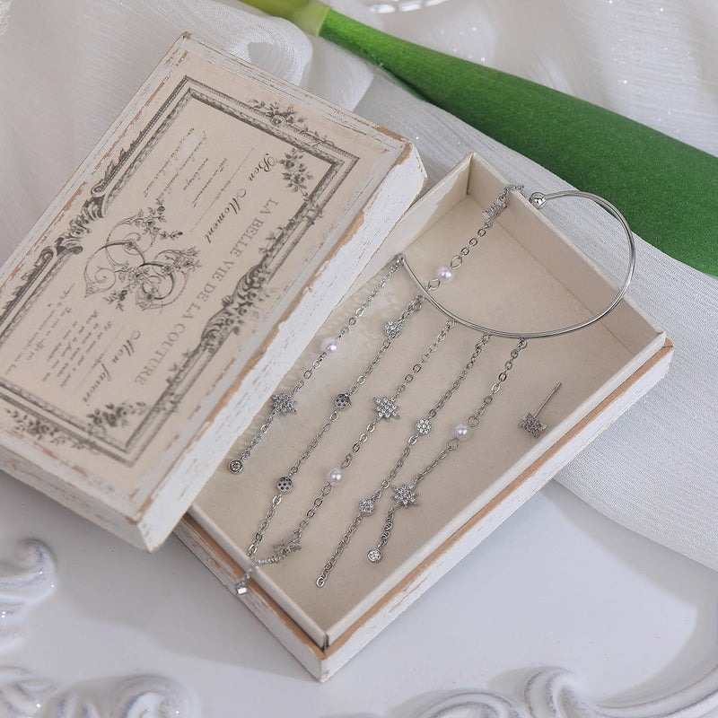 Himmlisches Set aus Ohrstecker und Ohrringen - Ashley