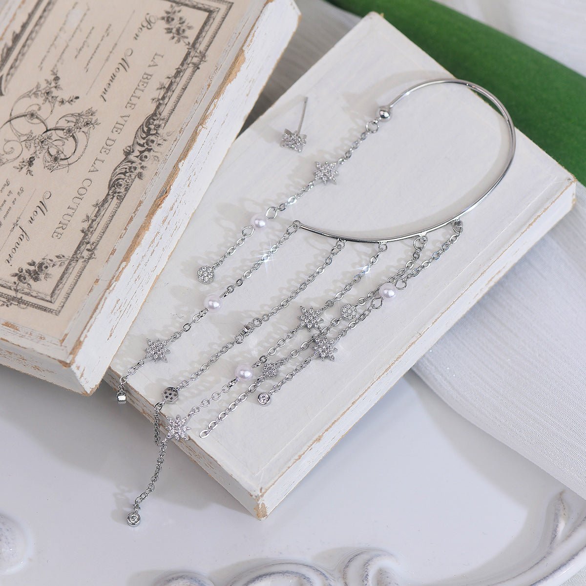 Himmlisches Set aus Ohrstecker und Ohrringen - Ashley