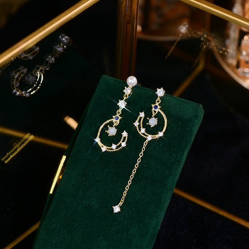 Himmlische Tropfenohrringe - Azurblau