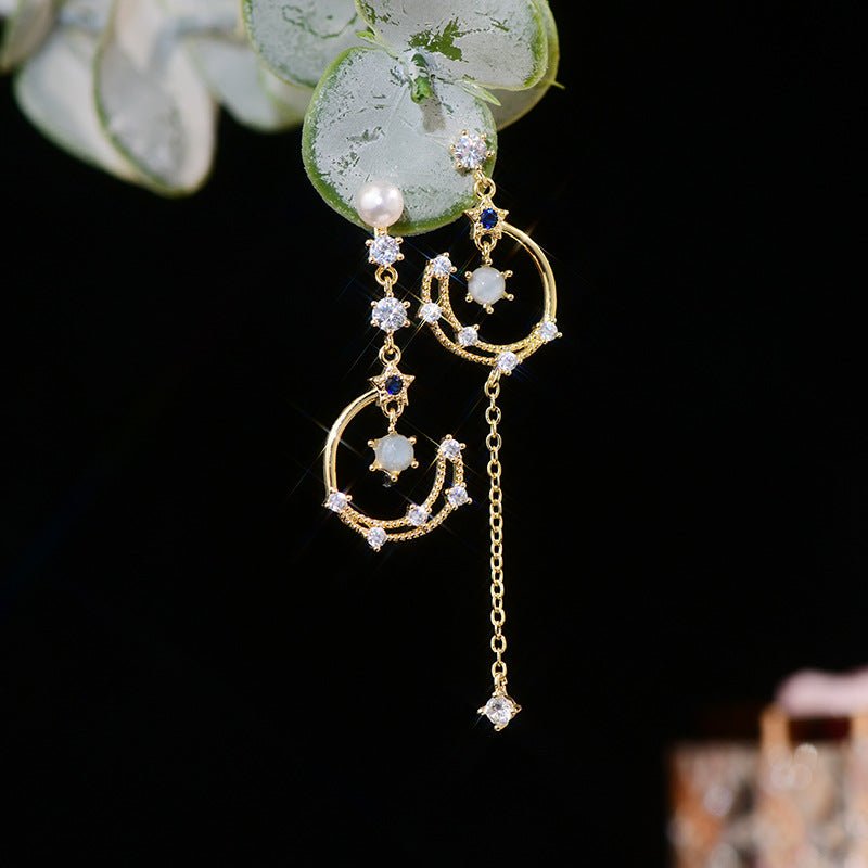 Himmlische Tropfenohrringe - Azurblau