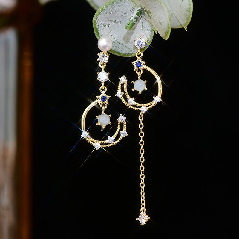 Himmlische Tropfenohrringe - Azurblau