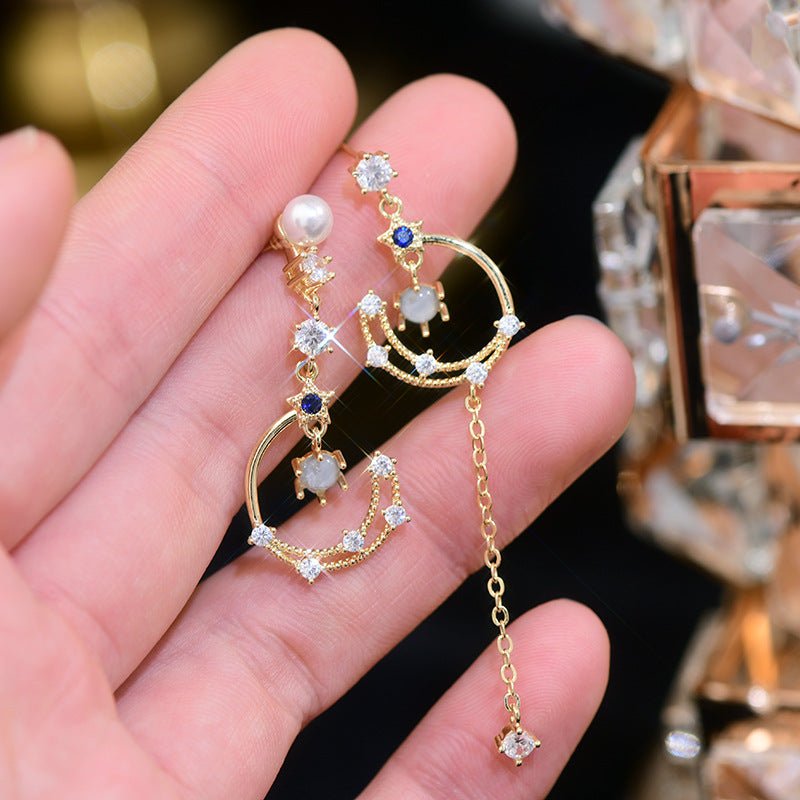 Himmlische Tropfenohrringe - Azurblau